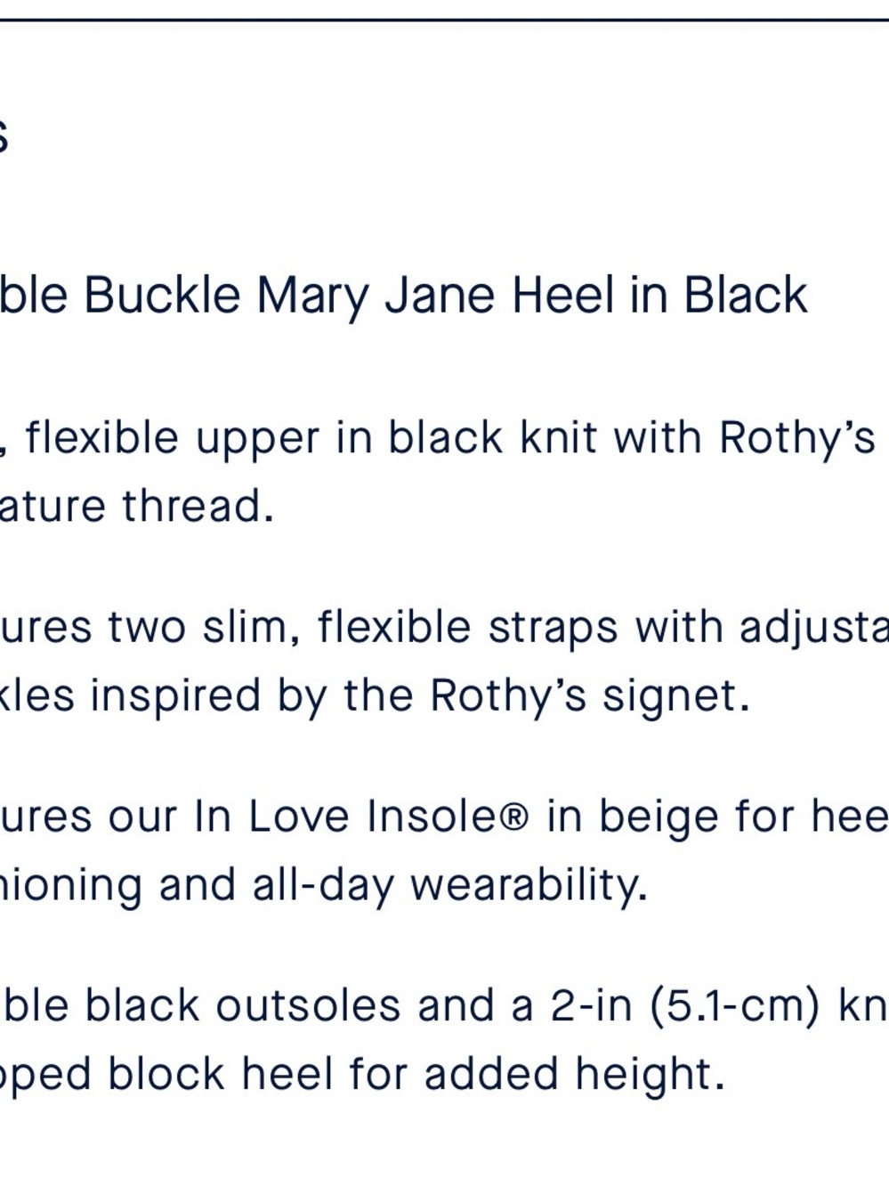 Rothy's ReVelvet Double Buckle Mary Jane Heels Black US Size 8 NEW Office Casual - Picture 12 of 12
